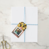Eenvoudige Happy Birthday Voeg persoonlijke foto-t Cadeaulabel (Met Touw)