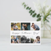 Eenvoudige Happy Fathers Dag 6 Foto Collage Feestdagenkaart (Staand voorkant)