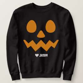 Eenvoudige Happy Halloween boe spooky pompoen Trui