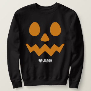 Eenvoudige Happy Halloween boe spooky pompoen Trui