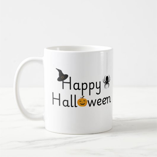 Eenvoudige Happy Halloween-Mok Koffiemok (Links)