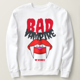 Eenvoudige Happy Halloween vampier familie en vrie Trui