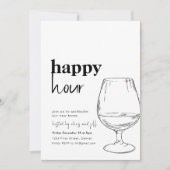 Eenvoudige Happy Hour House Party uitnodiging (Voorkant)