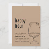 Eenvoudige Happy Hour House Party uitnodiging (Voorkant)
