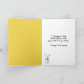 Eenvoudige Happy Jubileum Kaart voor koppels elk j (Binnen)