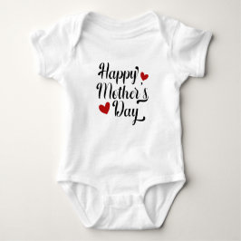 Eenvoudige Happy Moederdag kalligrafie | Bodysuit