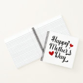 Eenvoudige Happy Moederdag kalligrafie | Laptop Notitieboek (Binnen)