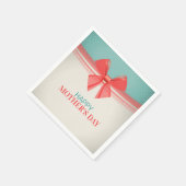 Eenvoudige  Happy Moederdag | Napkin Servet (Hoek)