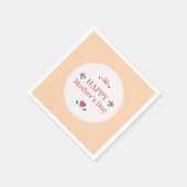 Eenvoudige Happy Moederdag | Napkin Servet (Hoek)