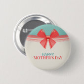 Eenvoudige  Happy Moederdag | Pin-Button Ronde Button 5,7 Cm (Voorkant /achterkant)