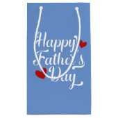 Eenvoudige Happy Vaderdag kalligrafie | Cadeauzak Klein Cadeauzakje (Achterkant)