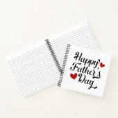 Eenvoudige Happy Vaderdag kalligrafie | Laptop Notitieboek (Binnen)
