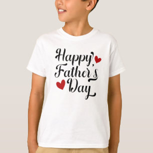 Eenvoudige Happy Vaderdag kalligrafie Shirt