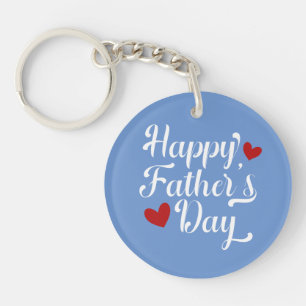 Eenvoudige Happy Vaderdag kalligrafie   Sleutelhan Sleutelhanger