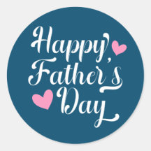 Eenvoudige Happy Vaderdag kalligrafie | Sticker