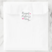 Eenvoudige Happy Vaderdag kalligrafie | STICKER (Tas)