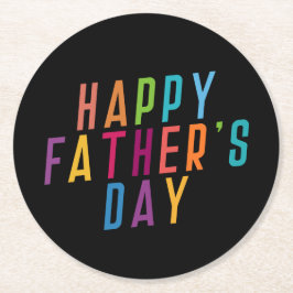 Eenvoudige Happy Vaderdag Typografie | ONDERZETTER