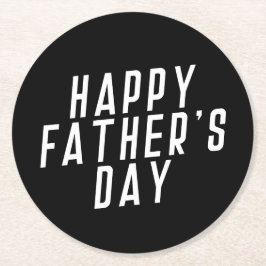 Eenvoudige Happy Vaderdag Typografie | ONDERZETTER