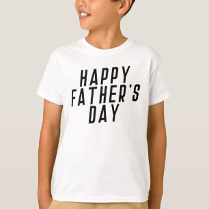 Eenvoudige Happy Vaderdag-typografie   Shirts