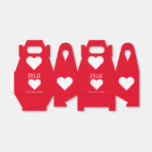 Eenvoudige Happy Valentijnsdag: Spaans wit Bedankdoosjes (Uitgevouwen)