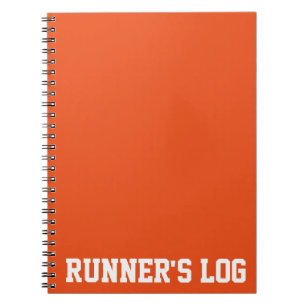 Eenvoudige hardloop logboek basis kleuren notitieboek