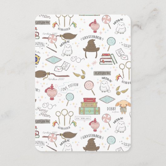 Eenvoudige Harry Potter Baby shower Enclosure Kaar Informatiekaartje (Achterkant)