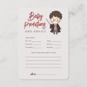 Eenvoudige Harry Potter Baby shower Enclosure Kaar Informatiekaartje (Voorkant)
