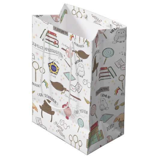 Eenvoudige Harry Potter Baby Shower Midden Geschen Medium Cadeauzakje (Voorkant Gekanteld)