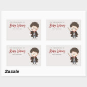 Eenvoudige Harry Potter Baby Shower Rechthoekige Sticker (Vel)