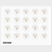 Eenvoudige Harry Potter Baby Shower Ronde Sticker (Vel)