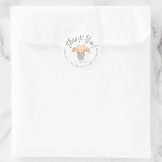 Eenvoudige Harry Potter Baby Shower Ronde Sticker (Tas)