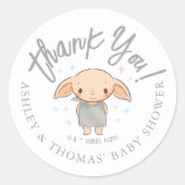 Eenvoudige Harry Potter Baby Shower Ronde Sticker (Voorkant)