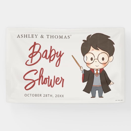 Eenvoudige Harry Potter Baby Shower Vlag Spandoek (Horizontaal)