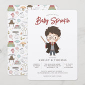 Eenvoudige Harry Potter Baby Sprinkle Kaart (Voorkant / Achterkant)