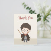 Eenvoudige Harry Potter Dank Je Briefkaart (Staand voorkant)