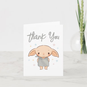 Eenvoudige Harry Potter - Dobby Baby Shower Bedankkaart