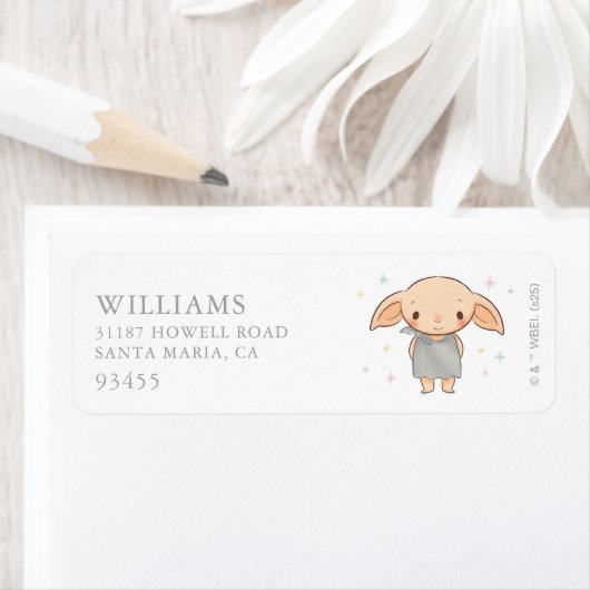 Eenvoudige Harry Potter - Dobby Baby Shower Etiket (Insitu)