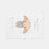 Eenvoudige Harry Potter - Dobby Baby Shower Fleece Deken (Voorkant (Horizontaal))
