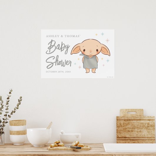 Eenvoudige Harry Potter - Dobby Baby Shower Poster (Keuken)