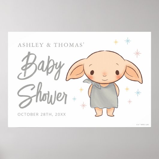 Eenvoudige Harry Potter - Dobby Baby Shower Poster (Voorkant)