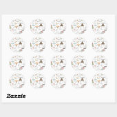 Eenvoudige Harry Potter - Dobby Baby Shower Ronde Sticker (Vel)