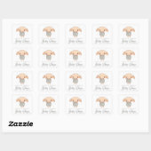 Eenvoudige Harry Potter - Dobby Baby Shower Vierkante Sticker (Vel)