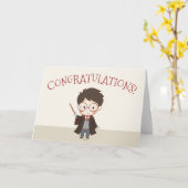 Eenvoudige Harry Potter Gefeliciteerd Kaart (Gele Bloem)