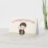 Eenvoudige Harry Potter Gefeliciteerd Kaart (Voorkant)