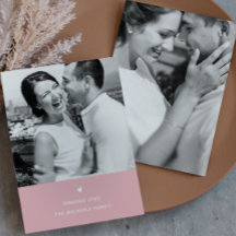 Eenvoudige Hart Blush Valentijn Groet