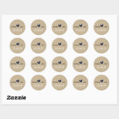 Eenvoudige hart bruiloft stickers (Vel)