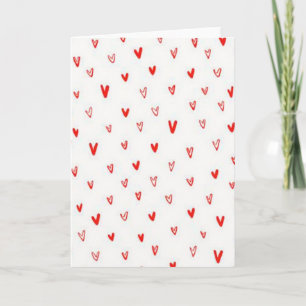 Eenvoudige Hart Doodles Kaart