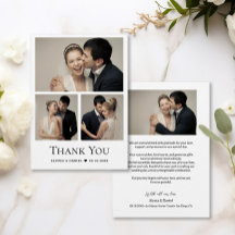 Eenvoudige Hart Moderne Wedding Fotocollage