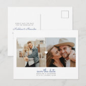 Eenvoudige Hart Opslagkaart Aankondigingskaart (Voorkant / Achterkant)