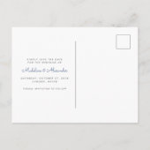 Eenvoudige Hart Opslagkaart Aankondigingskaart (Achterkant)